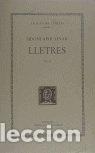Libros: LLETRES - VOL II - APOL LINAR, SIDONI