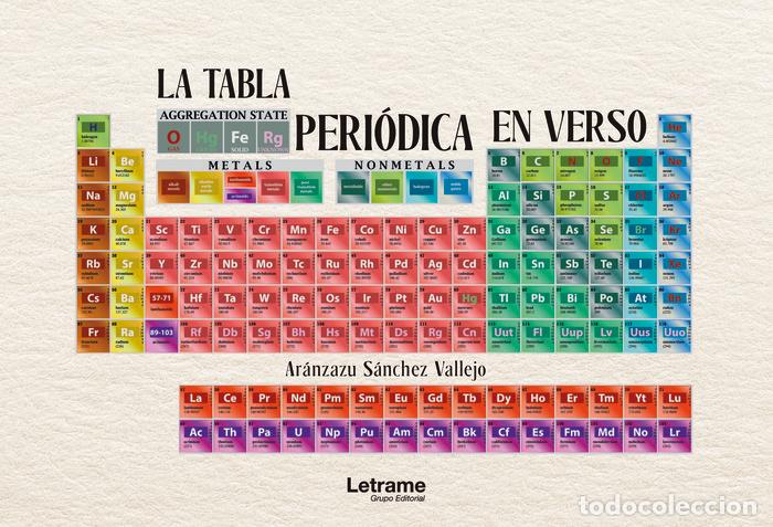 Libros: LA TABLA PERIODICA EN VERSO - SANCHEZ VALLEJO, ARANZAZU