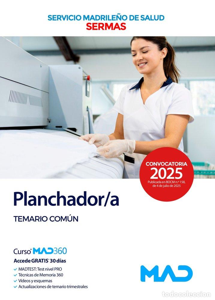 Libros: PLANCHADORA TEMARIO COMUN SERVICIO MADRILE&Ntilde;O SALUD SERMAS - AA.VV