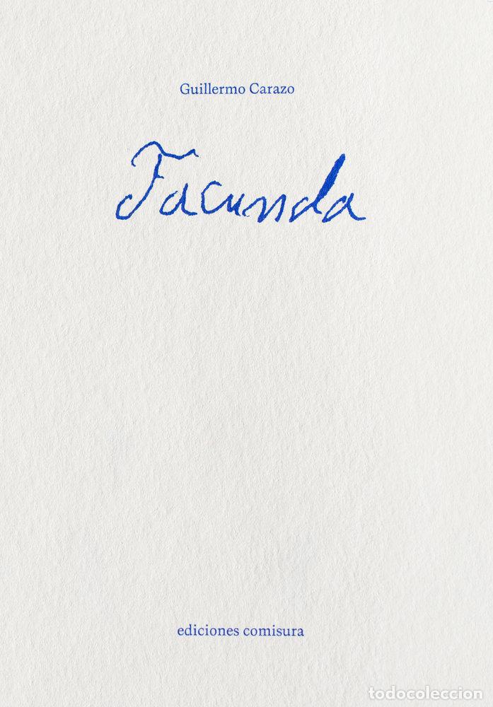 Livros: FACUNDA - CARAZO, GUILLERMO