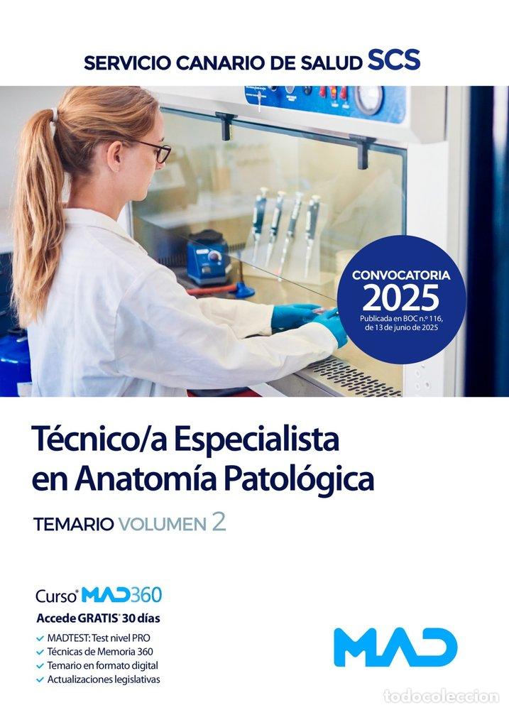 Libros: TECNICO/A ESPECIALISTA ANATOMIA PATOLOGICA TEMARIO 2 SERVICI - AA.VV