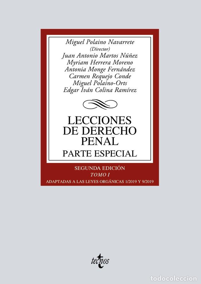 Livres: LECCIONES DE DERECHO PENAL PARTE ESPECIAL - POLAINO NAVARRETE, MIGUEL