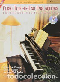 Libros: PIANO CURSO TODO EN UNO PARA ADULTOS LECCIONES-TEORIA-TECNI - PALMER, WILLARD A.
