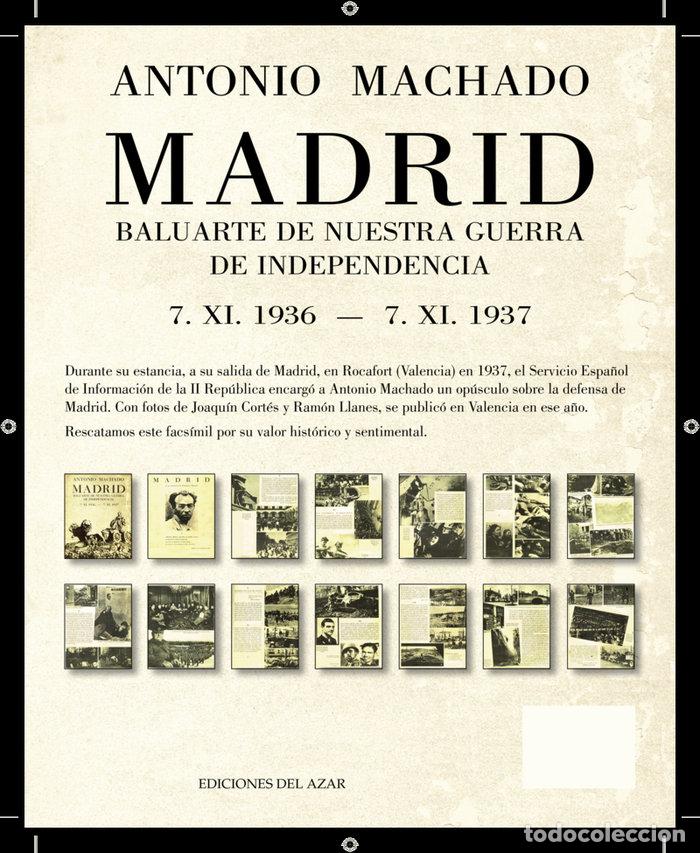 Livros: MADRID BALUARTE DE NUESTRA GUERRA DE INDEPENDENCIA - MACHADO RUIZ, ANTONIO
