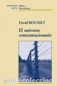 Libros: UNIVERSO CONCENTRACIONARIO,EL - ROUSSET, DAVID