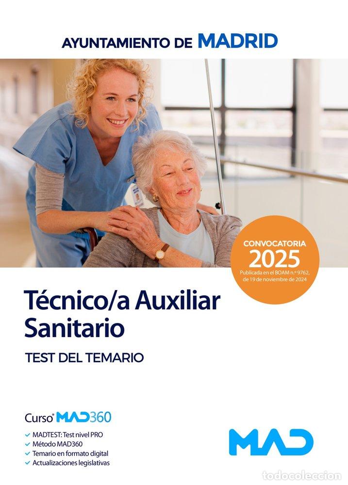 Libros: TECNICO/A AUXILIAR SANITARIO TEST TEMARIO AYUNTAMIENTO MADR - AA.VV