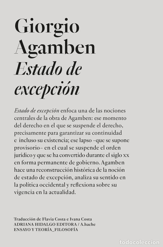 Libri: ESTADO DE EXCEPCION - AGAMBEN, GIORGIO