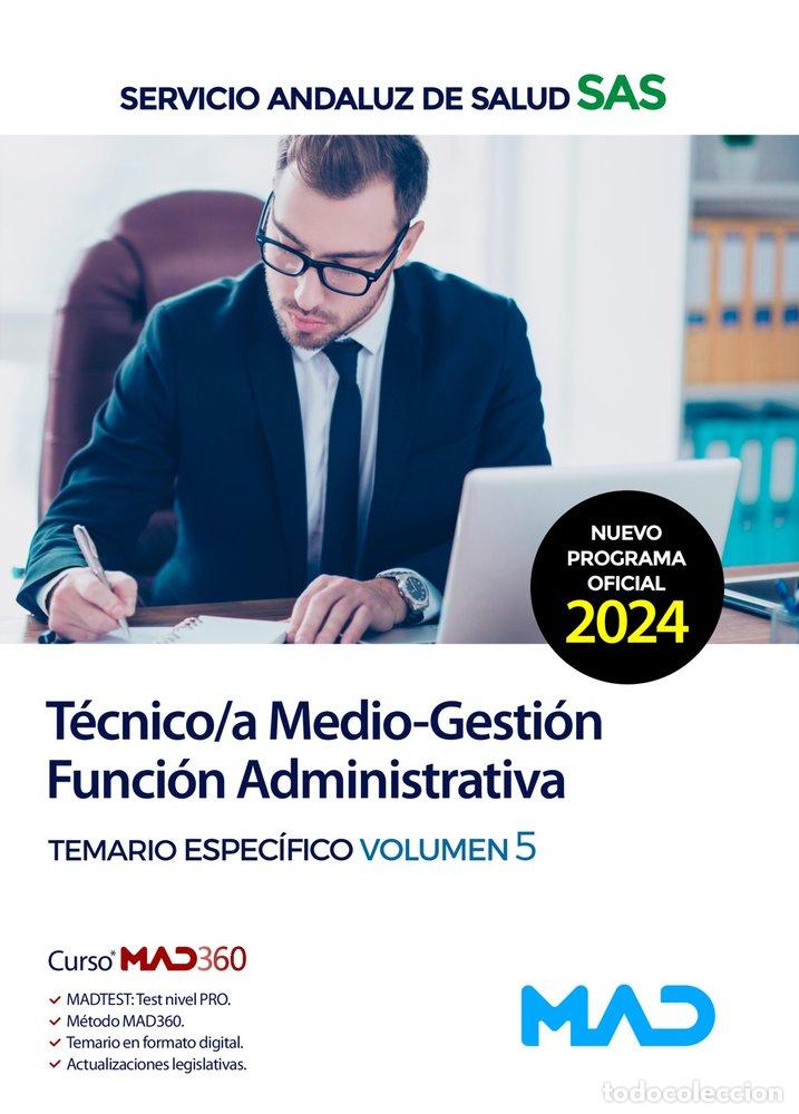 Libros: TECNICO/A MEDIO GESTION FUNCION ADMINISTRATIVA TEMARIO 5 SA - AA.VV