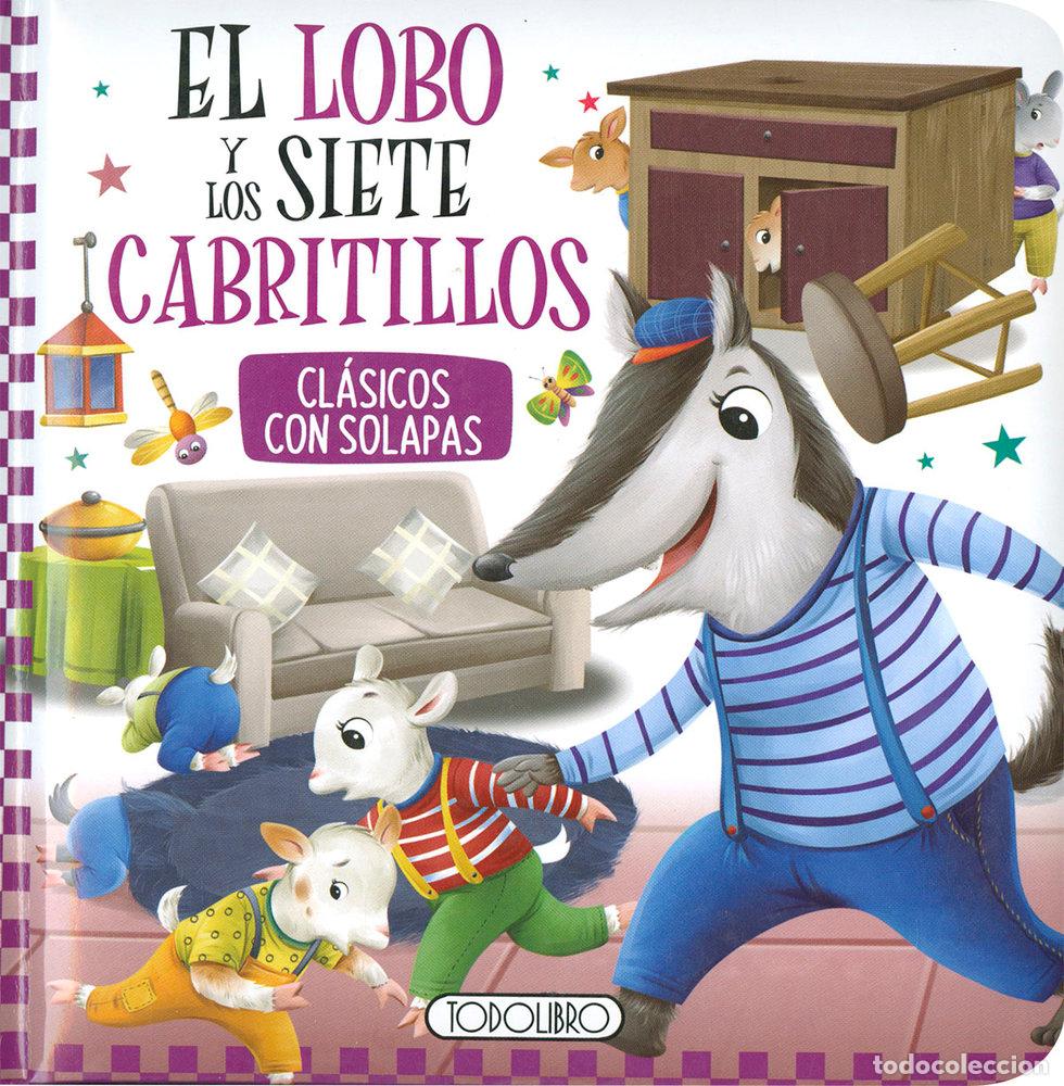 Libros: EL LOBO Y LOS SIETE CABRITILLOS CON SOLAPAS - AA.VV