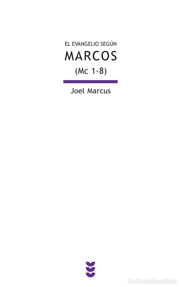 Livres: EVANGELIO SEGUN MARCOS (MC 1-8),EL - MARCUS, JOEL