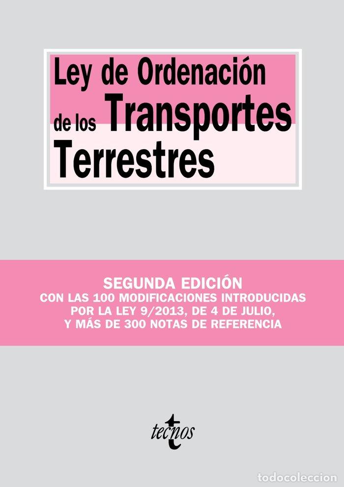 Libros: LEY DE ORDENACION DE LOS TRANSPORTES TERRESTRES 2&ordf;ED - AA.VV.