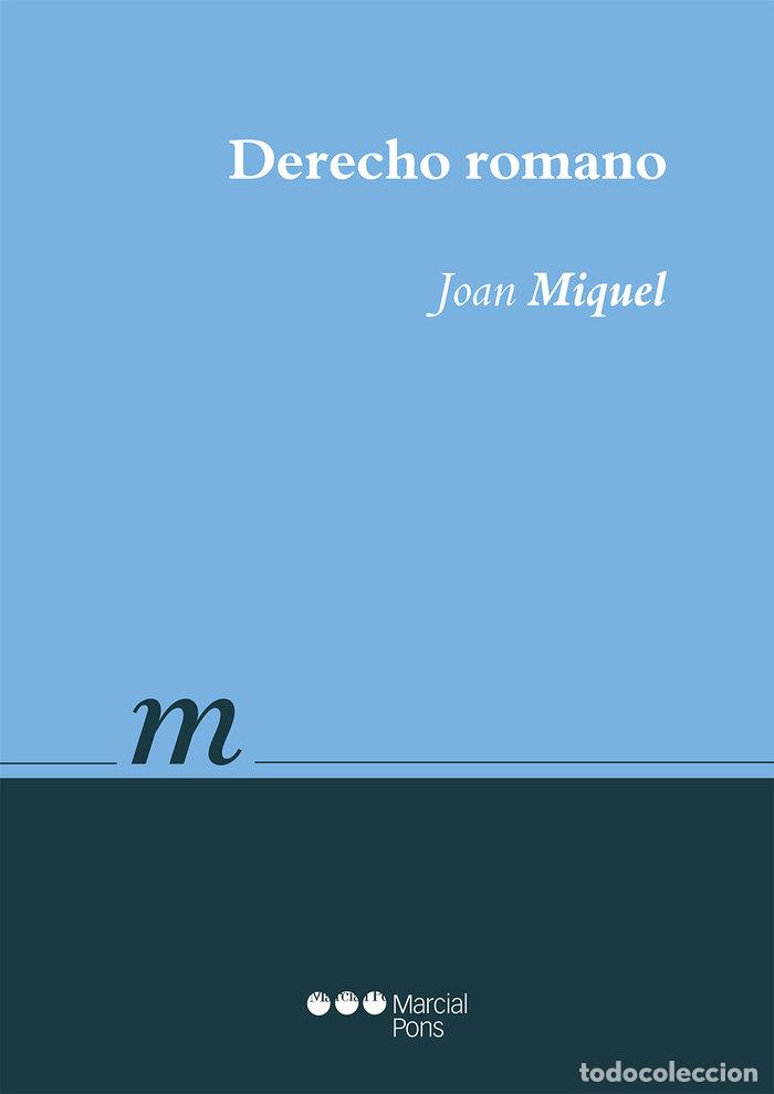 Livros: DERECHO ROMANO - MIQUEL, JOAN