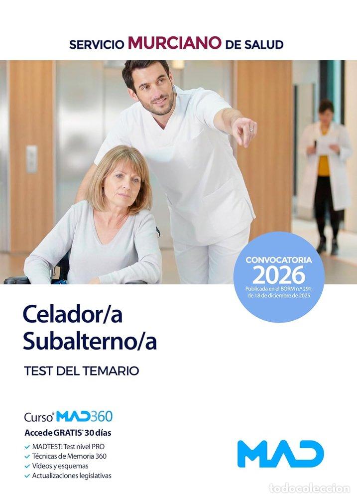 Libros: CELADOR/SUBALTERNO TEST TEMARIO SERVICIO MURCIANO SALUD SMS - AA.VV