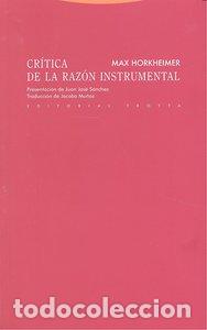 Libros: CRITICA DE LA RAZON INSTRUMENTAL - HORKHEIMER, MAX