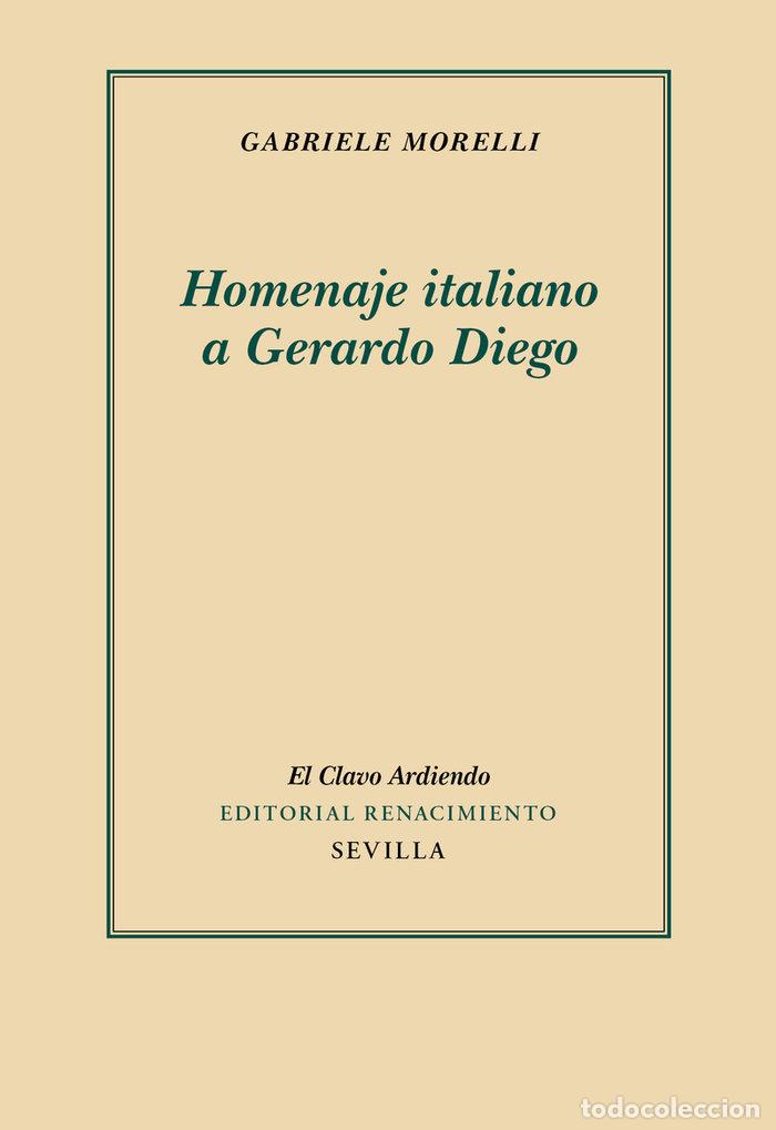 Libros: HOMENAJE ITALIANO A GERARDO DIEGO - MORELLI, GABRIELE