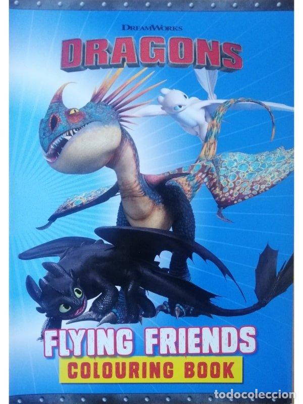 books: DREAMSWORKS DRAGONS FLYING FRIENDS COLOURING B - AA.VV