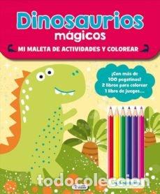Libros: MALETA DE ACTIVIDADES Y COLOREAR DINOSAURIOS - .