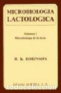 Libros: MICROBIOLOGIA LACTOLOGICA - ROBINSON K., R.