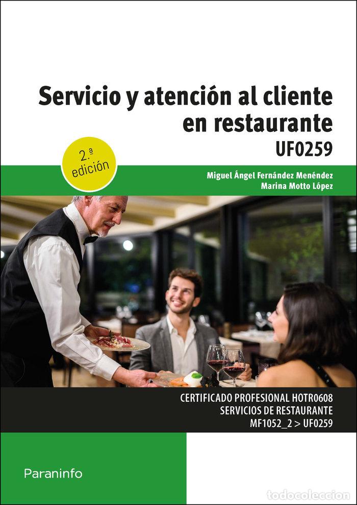 B&uuml;cher: SERVICIO Y ATENCION AL CLIENTE EN RESTAURANTE - MOTTO LOPEZ, MARINA