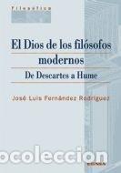 books: DIOS DE LOS FILOSOFOS MODERNOS, EL - FERNANDEZ RODRIGUEZ, JOSE LUIS