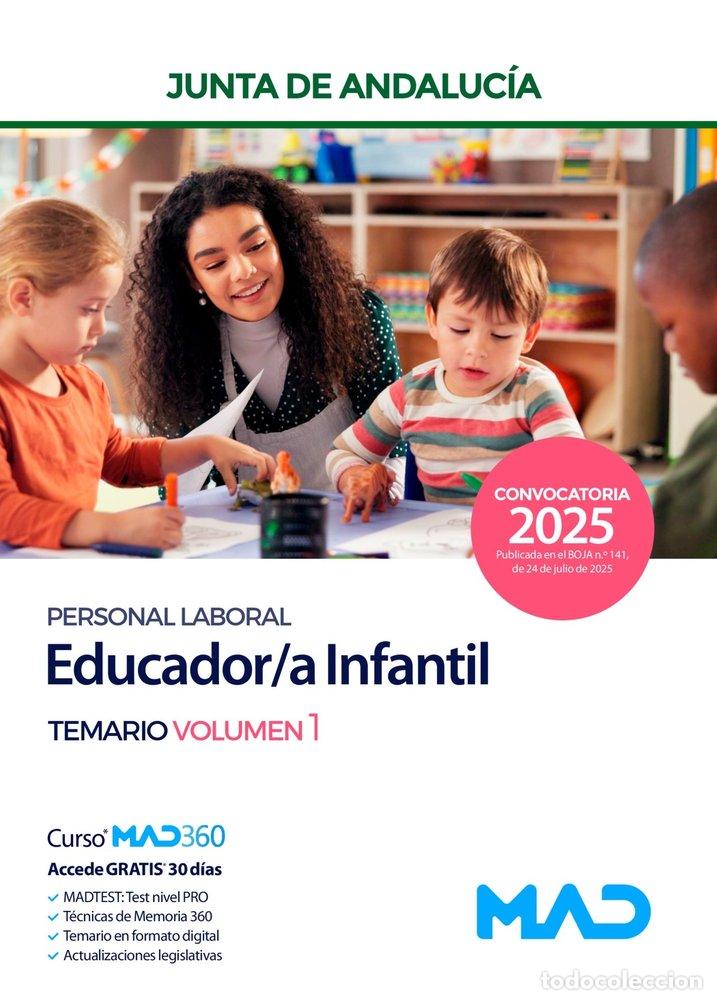 Libros: EDUCADOR/A INFANTIL PERSONAL LABORAL TEMARIO 1 JUNTA DE AND - AA.VV