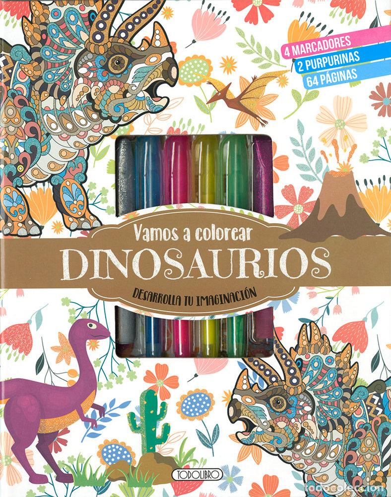 Libros: VAMOS A COLOREAR DINOSAURIOS - AA.VV