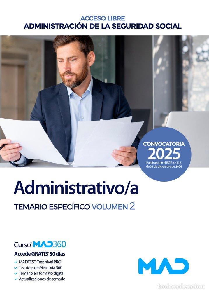 Libros: ADMINISTRATIVO/A SEGURIDAD SOCIAL ACCESO LIBRE TEMARIO ESPE - AA.VV