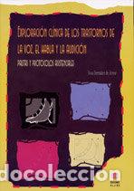 Libros: EXPLORACION CLINICA TRANSTORNOS DE LA VOZ HABLA Y AUDICION - BERMUDEZ DE ALVEAR, ROSA
