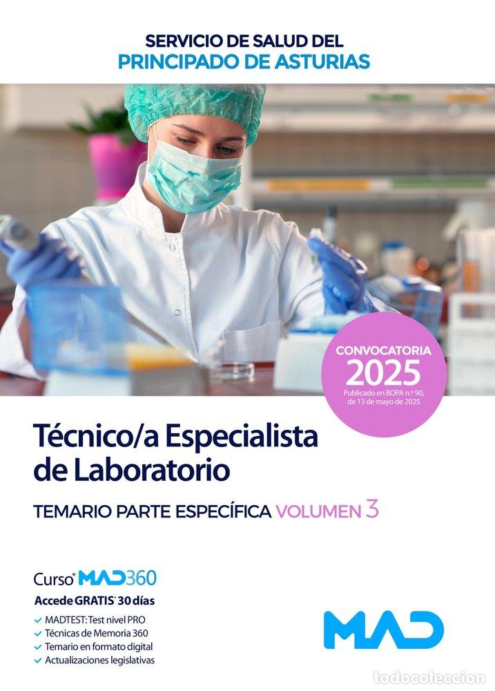 Libros: TECNICO/A ESPECIALISTA LABORATORIO TEMARIO ESPECIFICO 3 AST - AA.VV