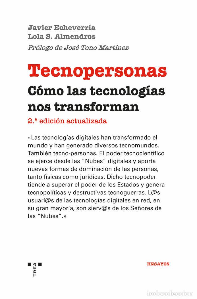 B&uuml;cher: TECNOPERSONAS - ECHEVERRIA EZPONDA, JAVIER