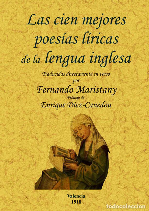 Libros: CIEN MEJORES POESIAS LIRICAS DE LA LENGUA INGLESA, LAS - MARISTANY, FERNANDO