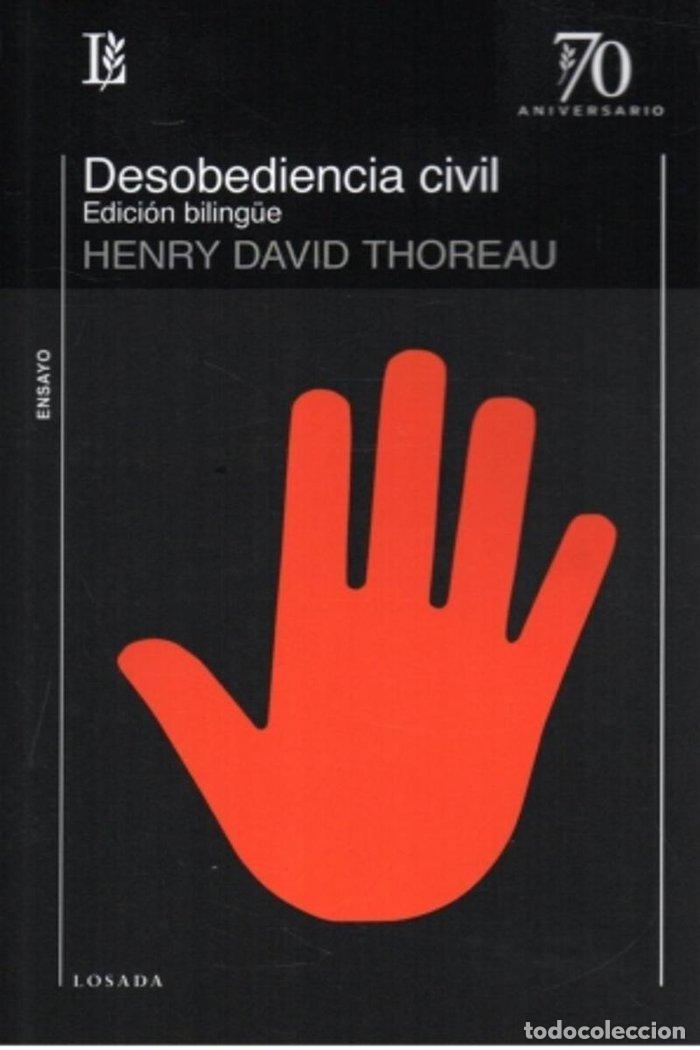 Libros: DESOBEDIENCIA CIVIL - THOREAU, HENRY DAVID
