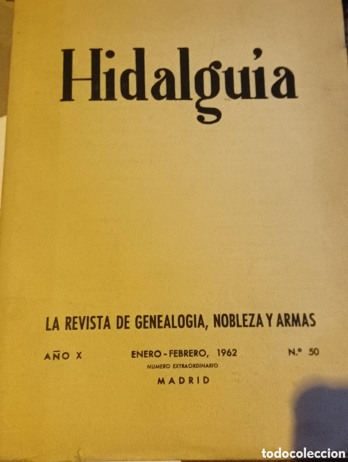 Libros: Revista idalgu&iacute;a revista de genealog&iacute;a nobleza y armas