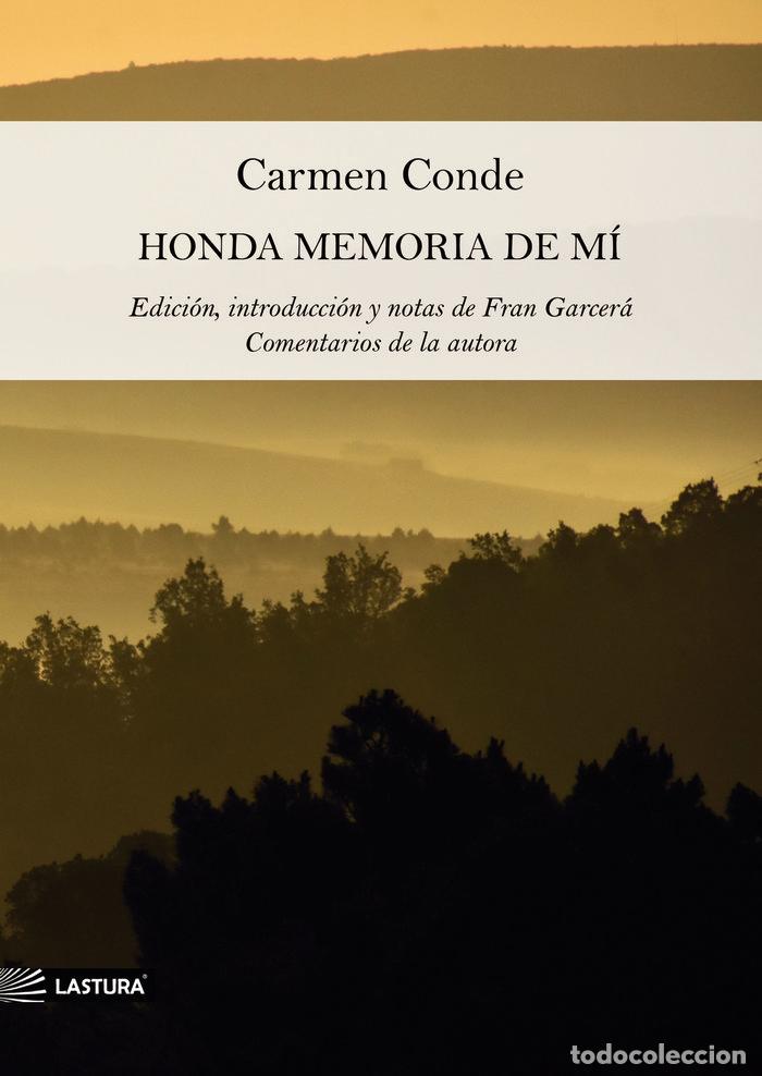 Libros: HONDA MEMORIA DE MI - CONDE, CARMEN
