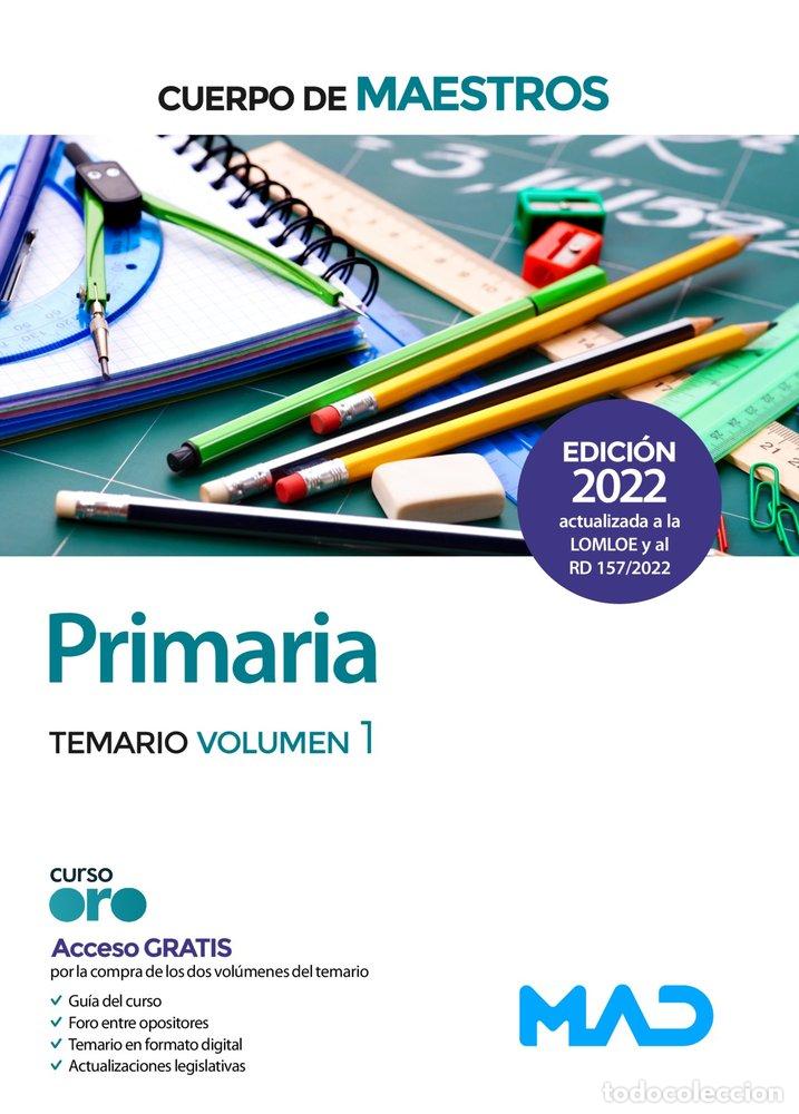Libros: MAESTROS PRIMARIA TEMARIO VOLUMEN 1 - AA.VV