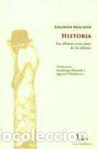 Libros: HISTORIA - SIEGFRIED KRACAUER
