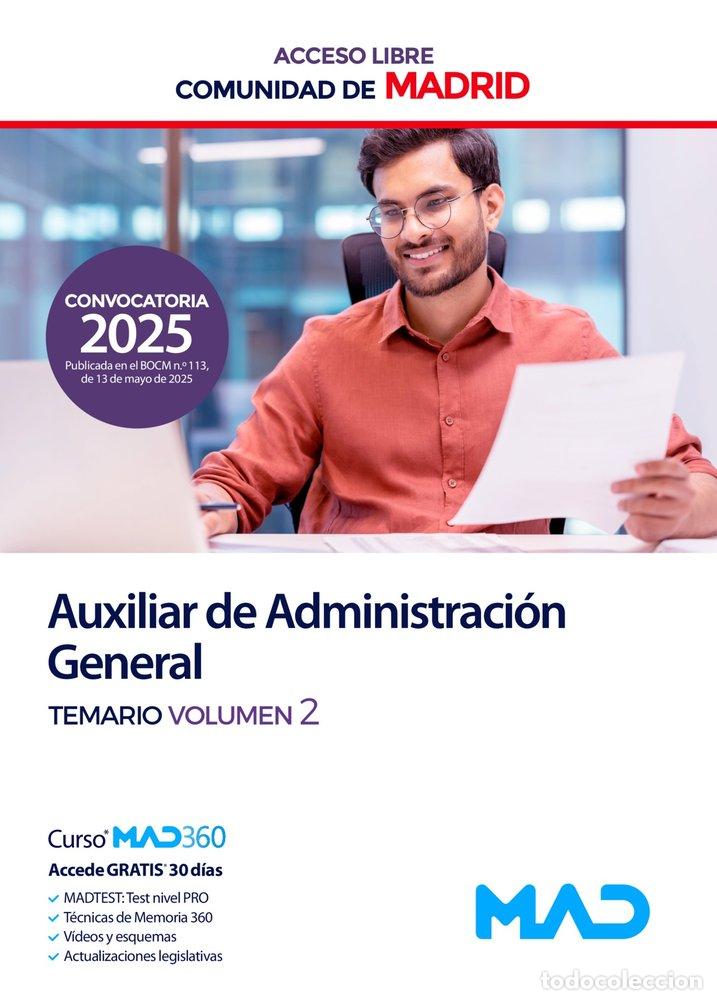 B&uuml;cher: AUXILIAR ADMINISTRACION GENERAL ACCESO LIBRE TEMARIO 2 MADR - AA.VV