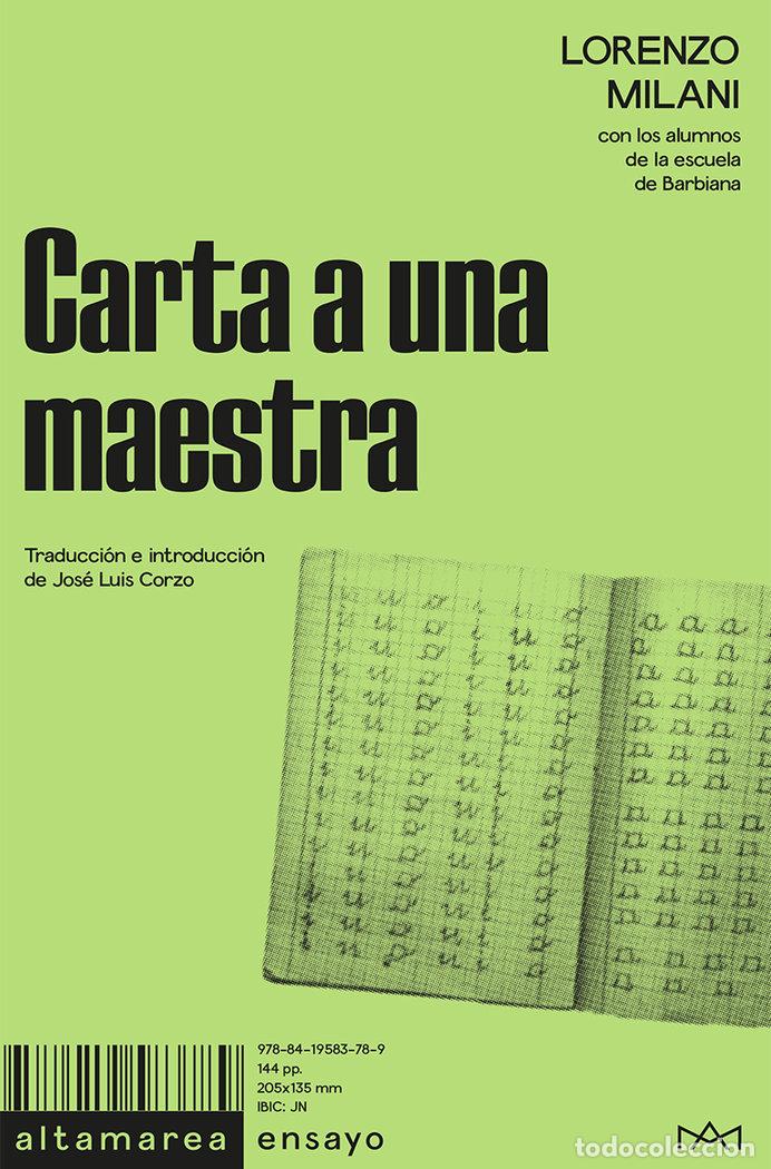 B&uuml;cher: CARTA A UNA MAESTRA - MILANI, LORENZO