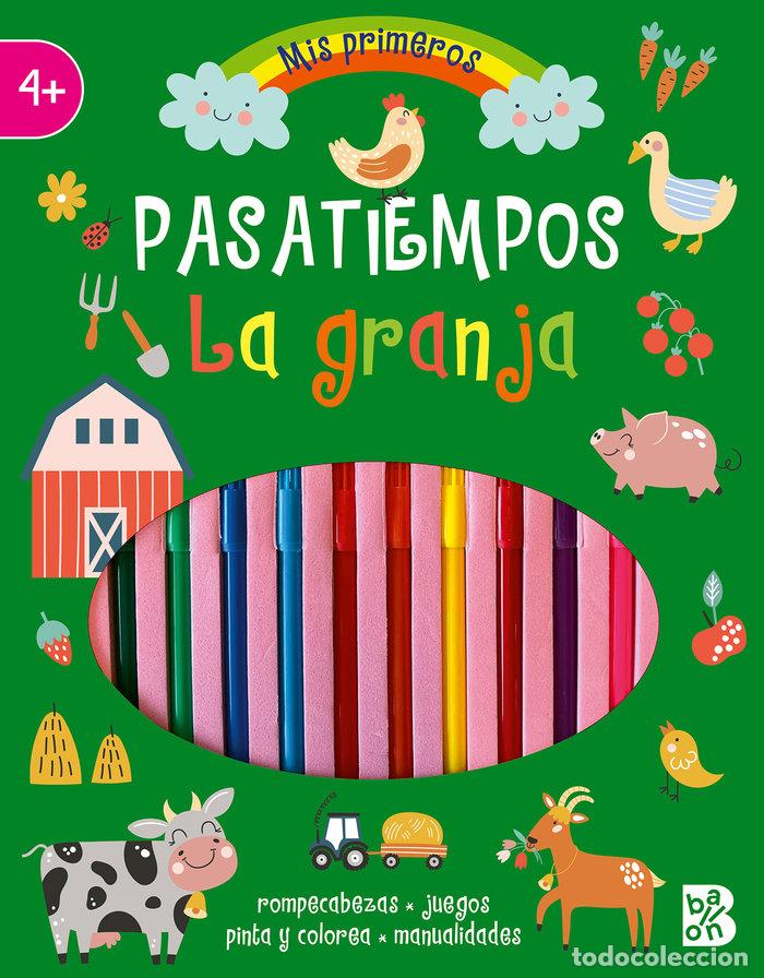 Libros: PASATIEMPOS CON ROTULADORES-LA GRANJA - BALLON