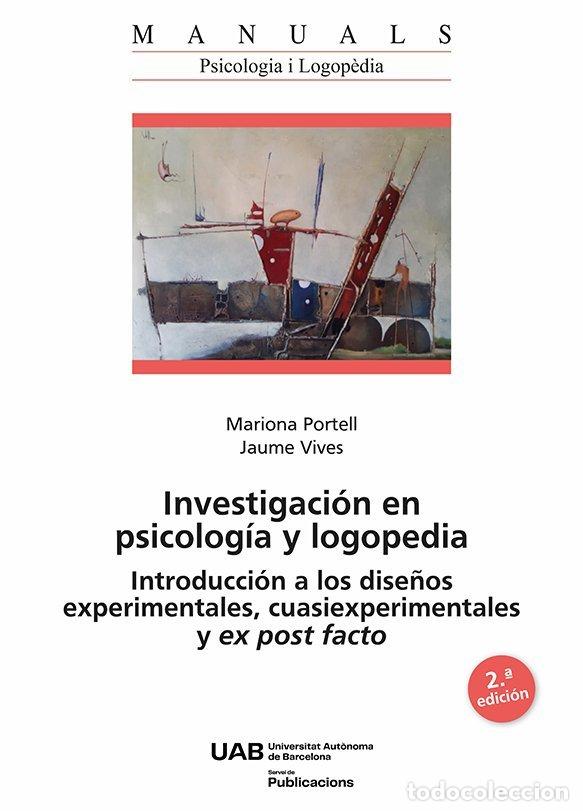 Libros: INVESTIGACION EN PSICOLOGIA Y LOGOPEDIA - PORTELL, MARIONA