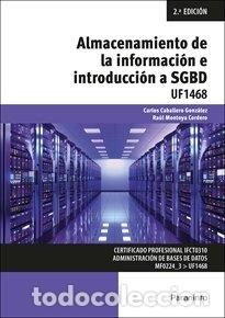 B&uuml;cher: ALMACENAMIENTO DE LA INFORMACION E INTRODUCCION A SGBD - CABALLERO GONZALEZ, CARLOS