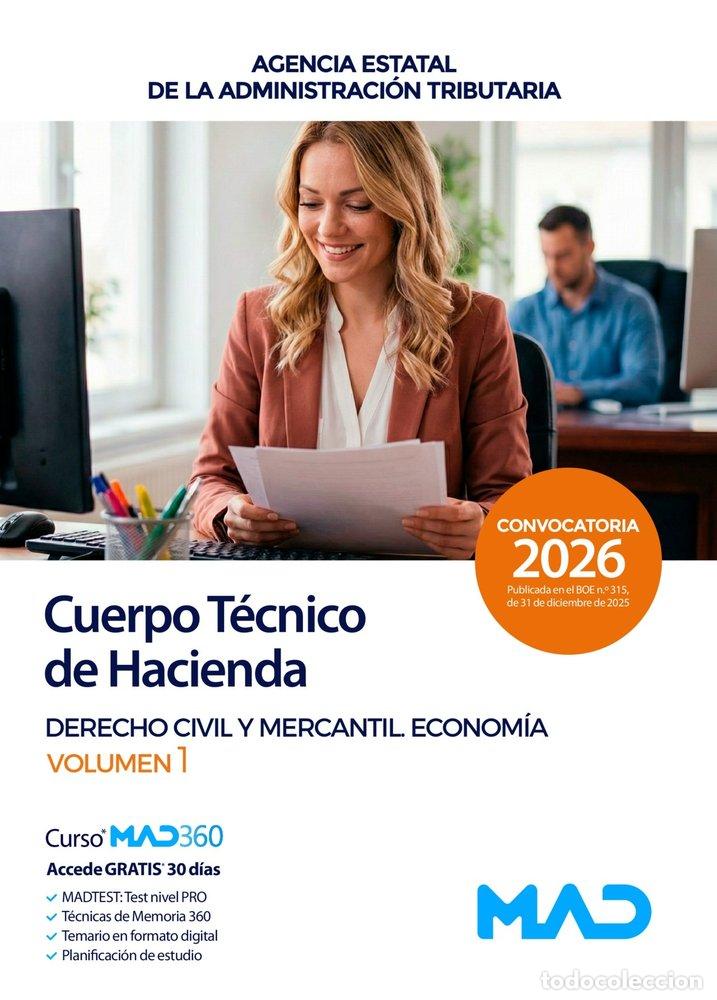 Libros: CUERPO TECNICO HACIENDA DERECHO CIVIL Y MERCANTIL ECONOMIA 1 - AA.VV