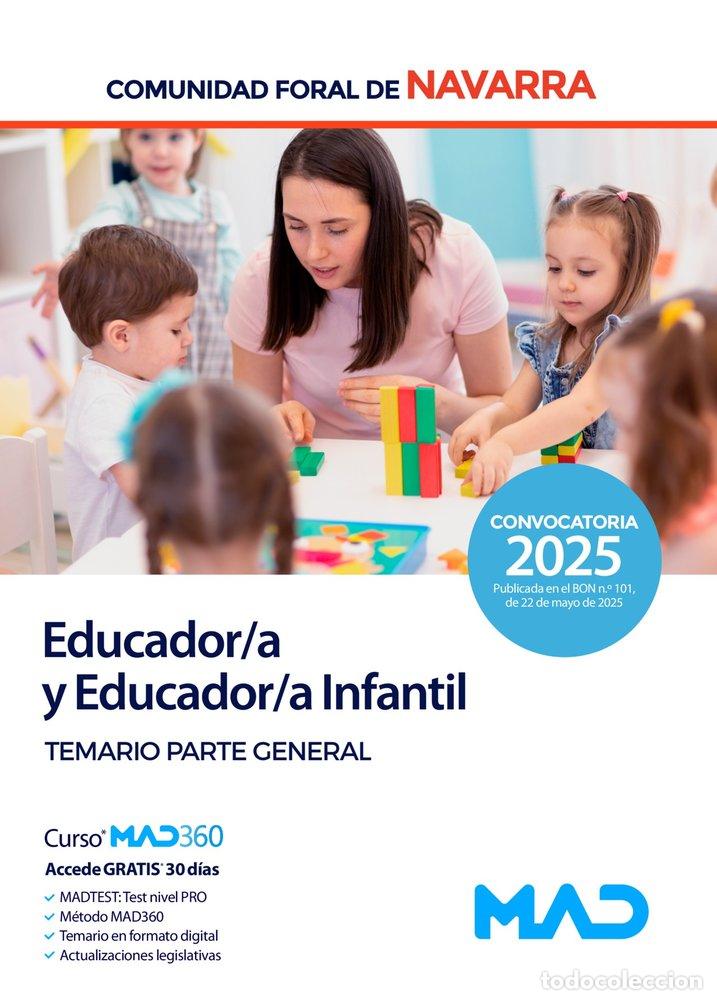 Libros: EDUCADOR Y EDUCADOR INFANTIL TEMARIO PARTE GENERAL NAVARRA - AA.VV