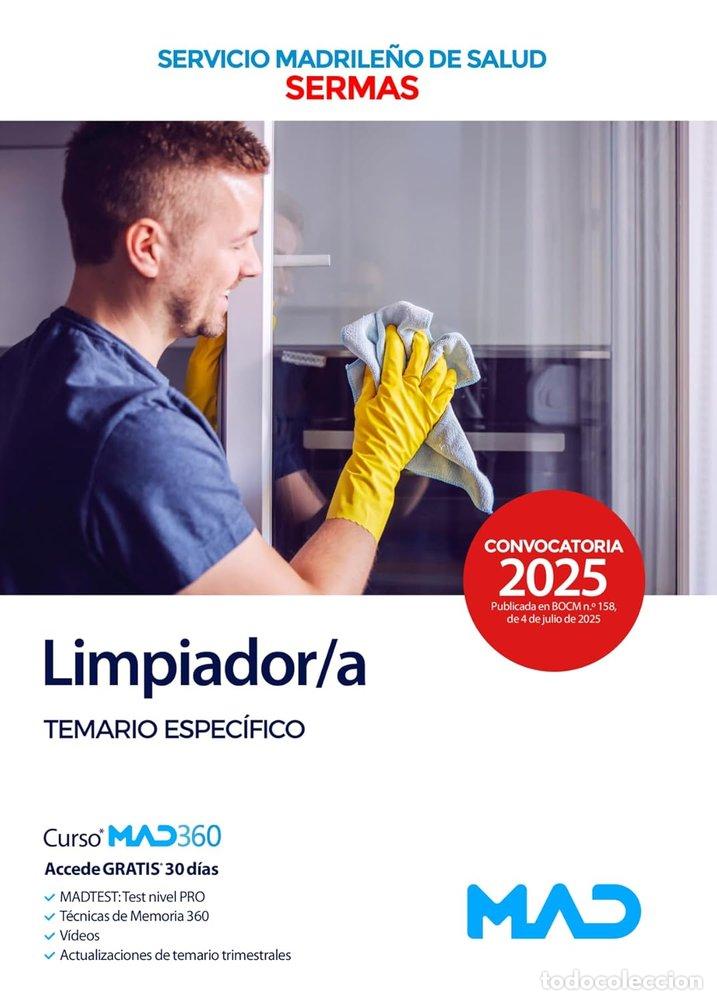 Libros: LIMPIADOR/A TEMARIO ESPECIFICO SERVICIO MADRILE&Ntilde;O SALUD SER - AA.VV