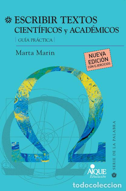 books: ESCRIBIR TEXTOS CIENTIFICOS Y ACADEMICOS - AA.VV