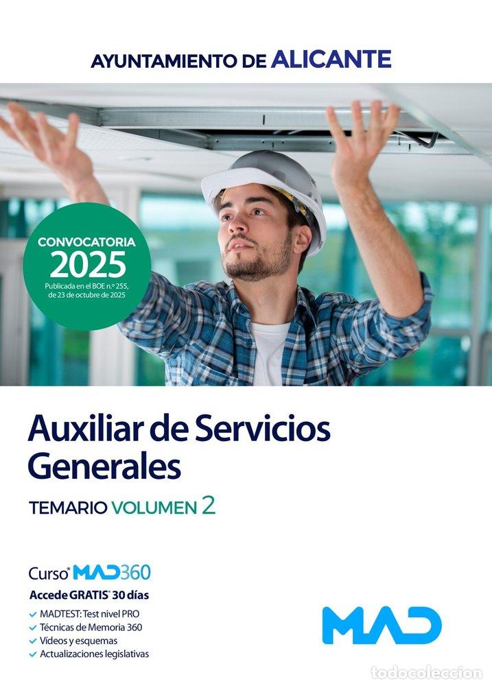 Libri: AUXILIAR SERVICIO GENERAL TEMARIO 2 AYUNTAMIENTO ALICANTE - AA.VV