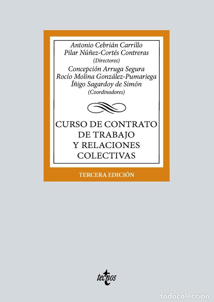 Livres: CURSO DE CONTRATO DE TRABAJO Y RELACIONES COLECTIVAS - CEBRIAN CARRILLO, ANTONIO