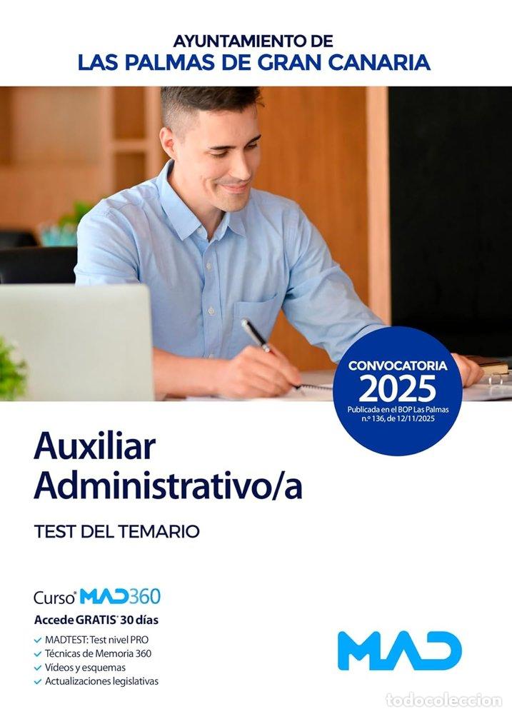 Livres: AUXILIAR ADMINISTRATIVO/A TEST AYUNTAMIENTO PALMAS GRAN CAN - AA.VV.