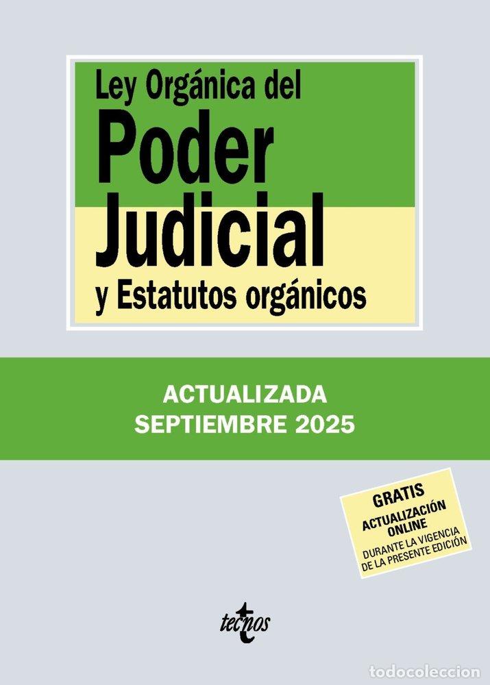 Livres: LEY ORGANICA DEL PODER JUDICIAL - EDITORIAL TECNOS