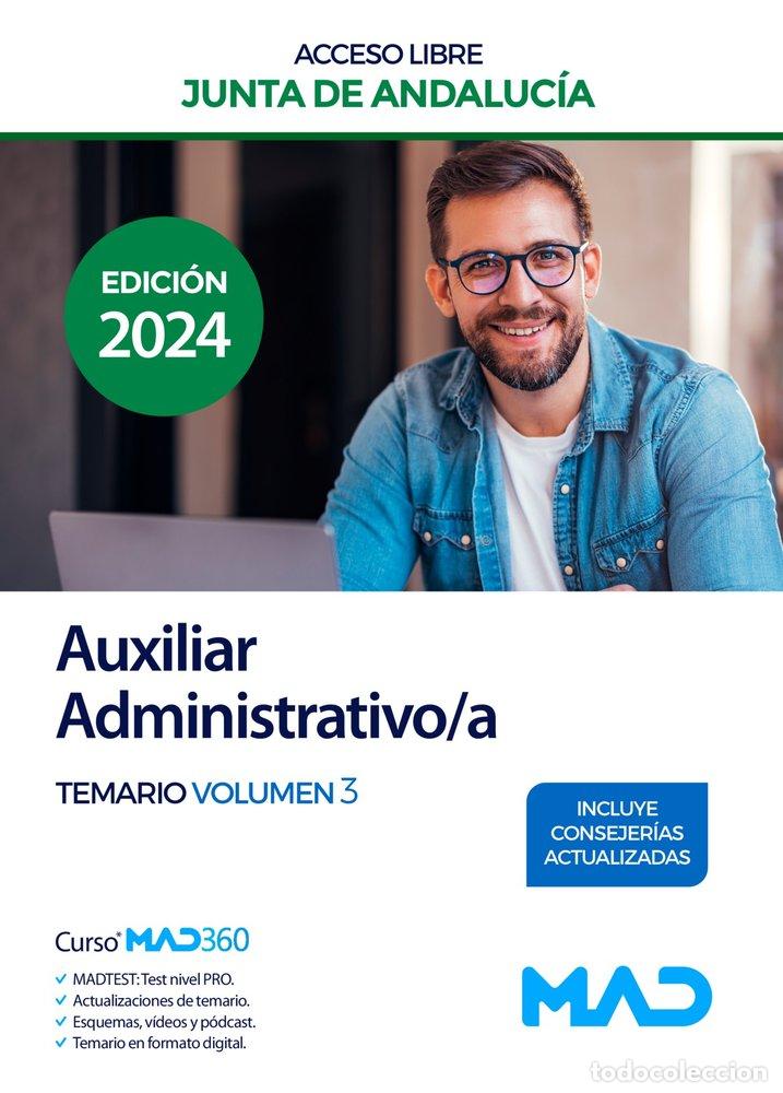 Libros: AUXILIAR ADMINISTRATIVO/A ACCESO LIBRE TEMARIO 3 JUNTA ANDA - AA.VV